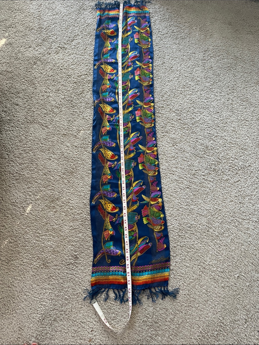 Laurel Burch Silk Bird Scarf - Picture 4 of 5